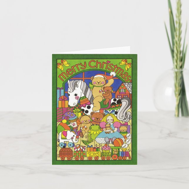 Cartão Brinquedos de Natal (Frente)