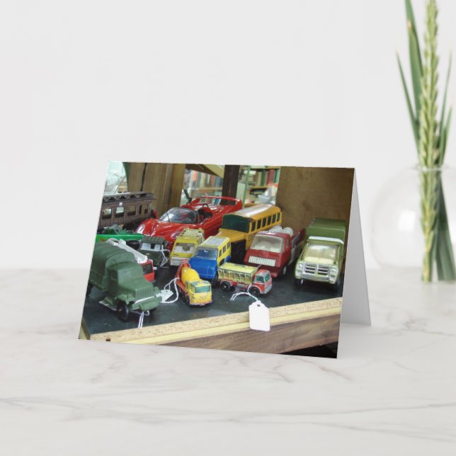 Cartão Brinquedos Vintage Para Venda (Frente)