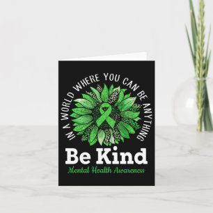 Cartão Brisa Verde Brisa Sunflower Mental Health Awarenes