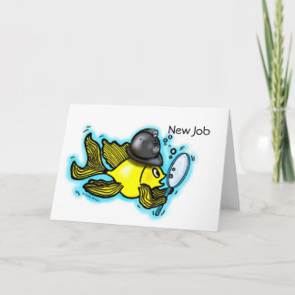 Cartão britânico engraçado do polícia dos PEIXES