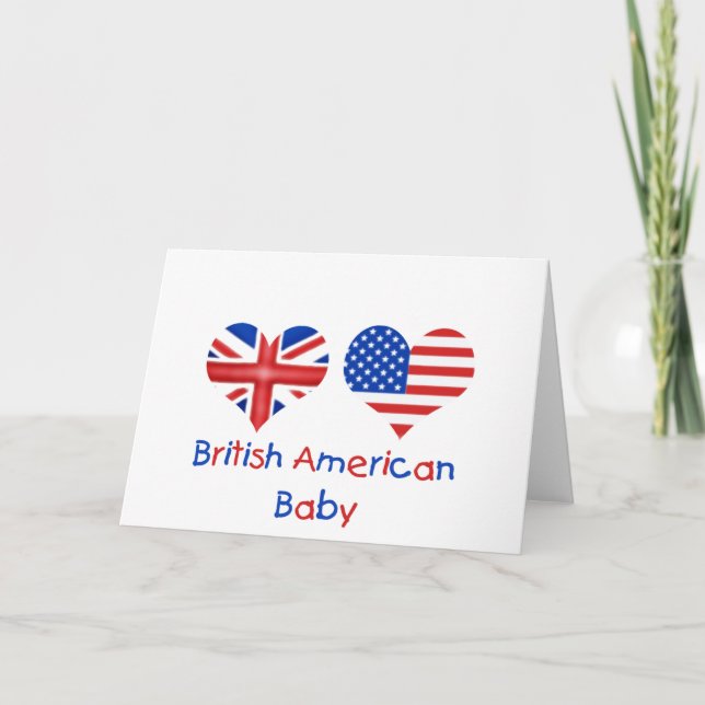 Cartão British American Baby (Frente)