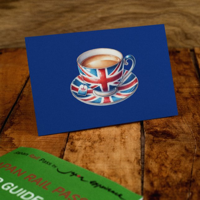 Cartão British Flag on English Teacup (Criador carregado)