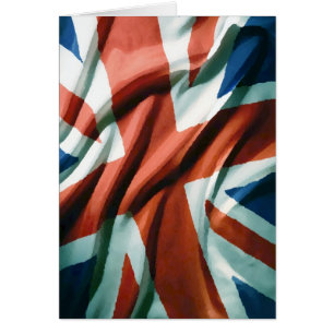 Cartão British Flag Pop Art