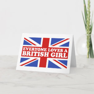 Cartão British Girl