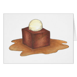 Cartão British Sticky Toffee Pudim Inglês Dessert Card
