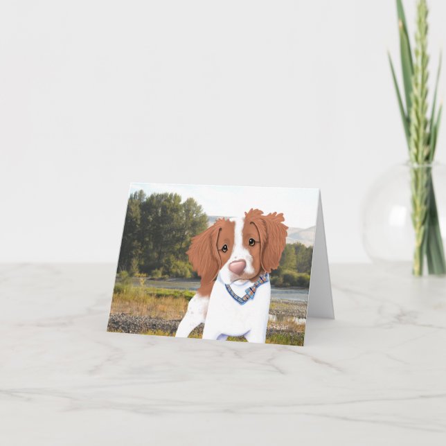 Cartão Brittany Laranja KiniArt (Frente)