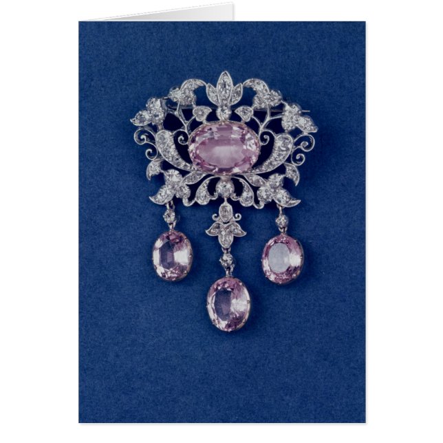 Cartão Broche na forma de uma flor, c.1780 (Frente)