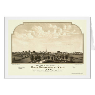 Cartão Brockton, mapa panorâmico das MÃES - 1844