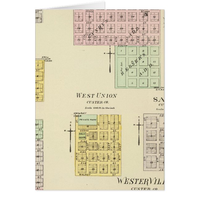 Cartão Broken Arco, Nebraska (Frente)