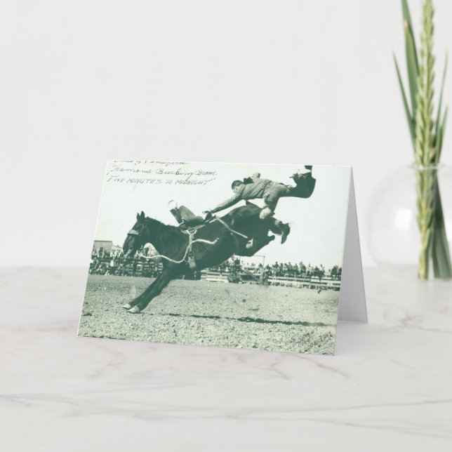 Cartão Bronco de Balança Famoso Cinco Minutos (Frente)