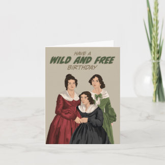Cartão Bronte Sisters Wild and Free Birthday