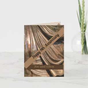 Cartão Bronze do 19.º aniversário de casamento