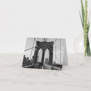 Cartão Brooklyn Bridge Crossing Note Card