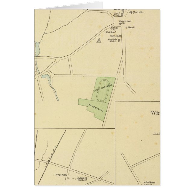 Cartão Brooklyn, Plainfield, Windham Center (Frente)