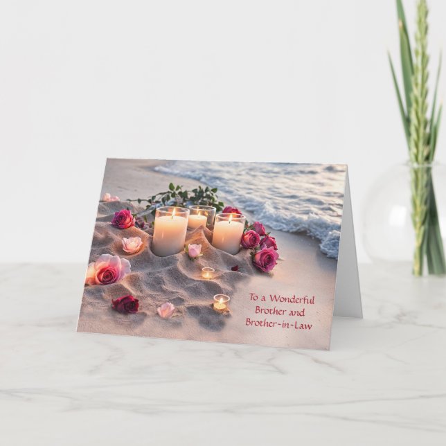 Cartão Brother and Brother in Law Wedding (Frente)