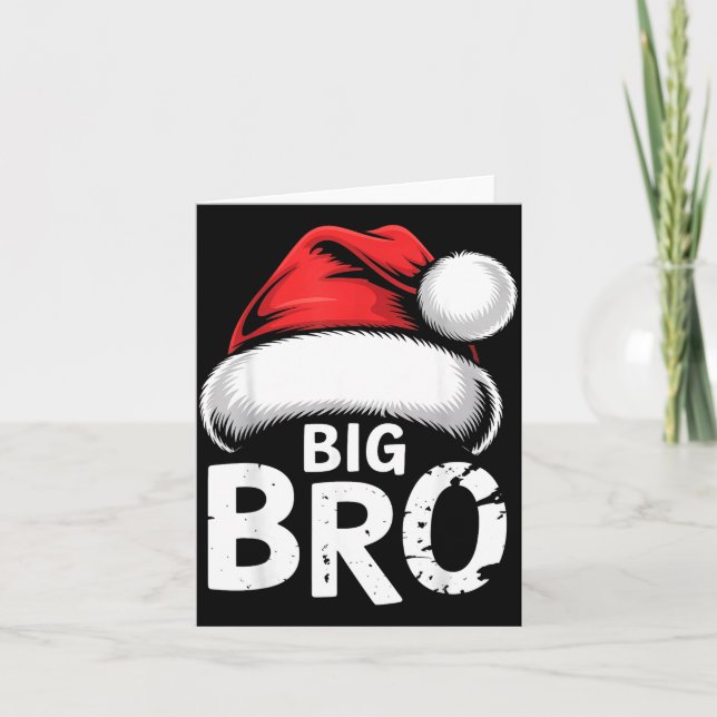 Cartão Brother Big Christmas Santa Family Matching Pajama (Frente)