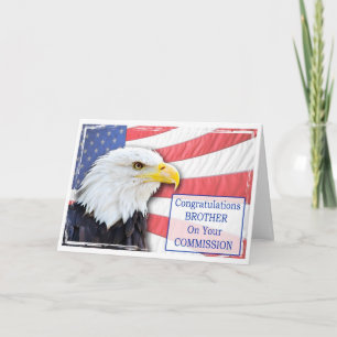 Cartão Brother,commissioning with a bald eagle
