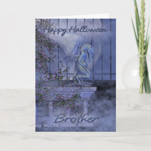Cartão Brother Happy Halloween gargoyle