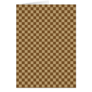Cartão Brown Classic Checkerboard by Shirley Taylor