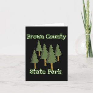 Cartão Brown County State Park Indiana Forest Campi