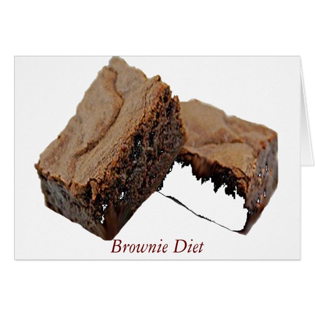 Cartão Brownie Diet (Frente Horizontal)