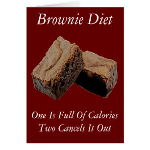 Cartão Brownie Diet