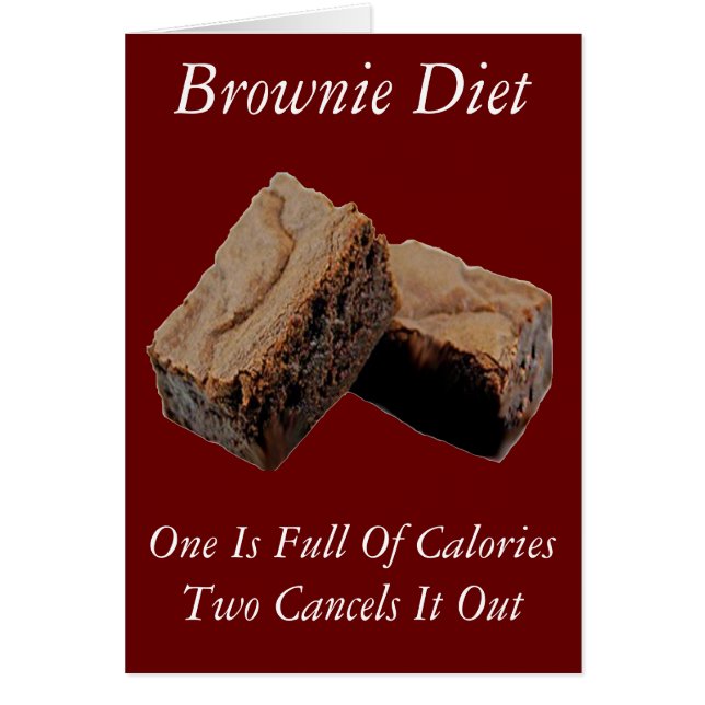 Cartão Brownie Diet (Frente)