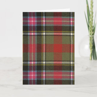 Cartão Bruce do Tartan antigo de Kinnaird