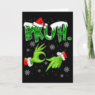 Cartão Bruh 67 Seis Sete 6 7 Meme Natal Divertido Geração
