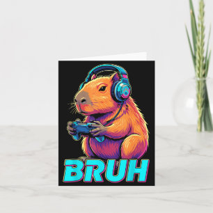 Cartão Bruh Capivara Vídeos Engraçados Jogos Capivaras 