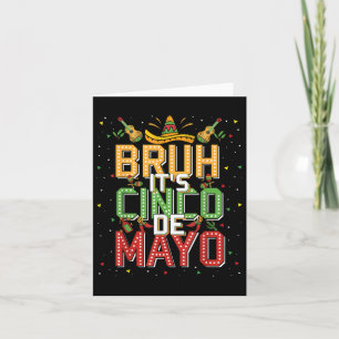 Cartão Bruh Cinco De Mayo Lets Fiesta 5 De Mayo Mexicano 