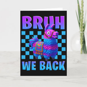 Cartão Bruh Nós Ck Llama Pinata Gamer Rapazes Raparigas E