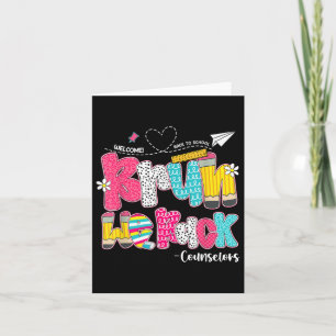 Cartão Bruh Nós, Conselheiros De Fundo Bem-Vindo À Escola