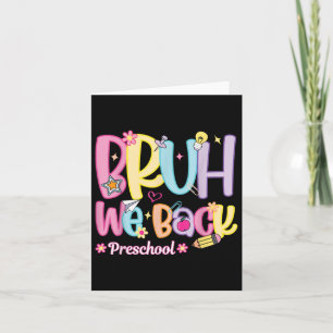 Cartão Bruh, Nós Devolvemos Professora Da Pré-Escola De V
