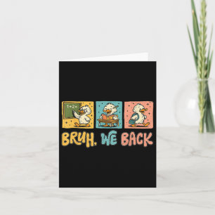 Cartão Bruh, Nós Voltamos Com Bobo Engraçado Voltando Par
