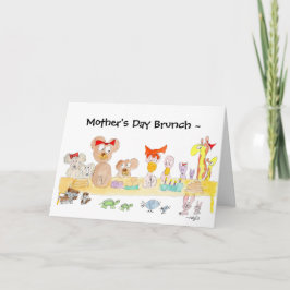 Cartão Brunch do Dia das Mães