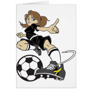 CARTÃO BRUNETTE DA MENINA DO FUTEBOL