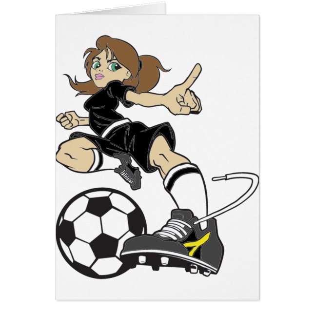 CARTÃO BRUNETTE DA MENINA DO FUTEBOL (Frente)