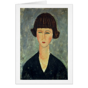 Cartão Brunette novo, 1917 (óleo em canvas)