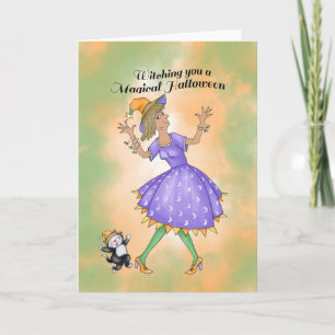 Cartão Bruxa Dançante