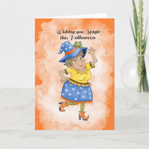 Cartão Bruxa Dançante 