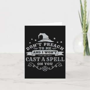 Cartão Bruxa do Dia das Bruxas Wicca Feitiçaria Pagã Mulh