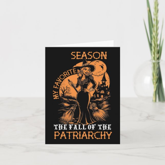 Cartão Bruxa Feminista Engraçada Minha Época Favorita Bru (Frente)