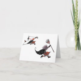 Cartão Bruxa Grande, Bruxinha Pequena