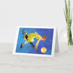 Cartão Bruxa Moderna Dirige um Vácuo