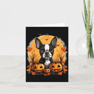 Cartão Bruxa Pitbull Feliz Uivo O Ween Abóbora Halloween