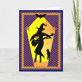 Cartão bruxa Rocker