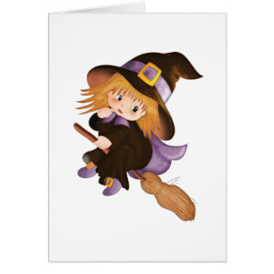 Cartão Bruxa Voadora