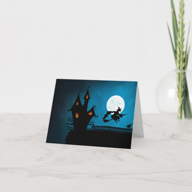 Cartão Bruxa Voadora (Frente)