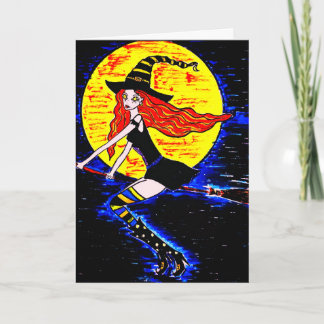 Cartão Bruxas de Halloween